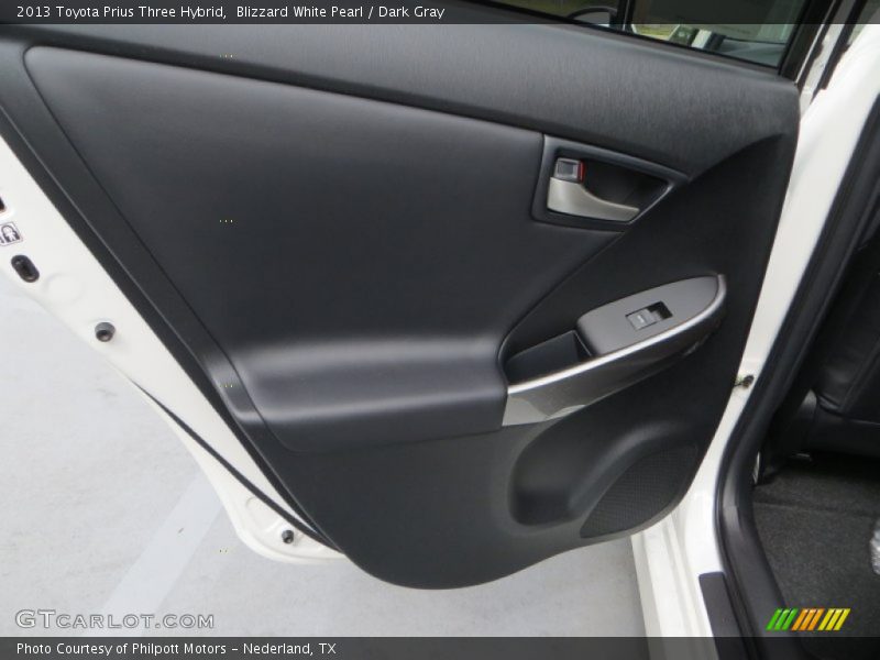 Blizzard White Pearl / Dark Gray 2013 Toyota Prius Three Hybrid