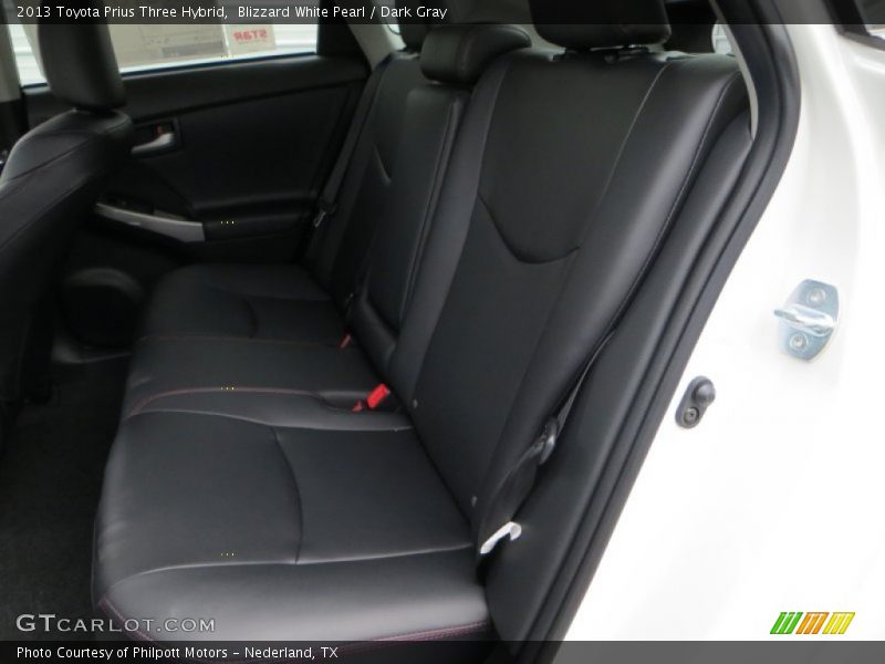 Blizzard White Pearl / Dark Gray 2013 Toyota Prius Three Hybrid