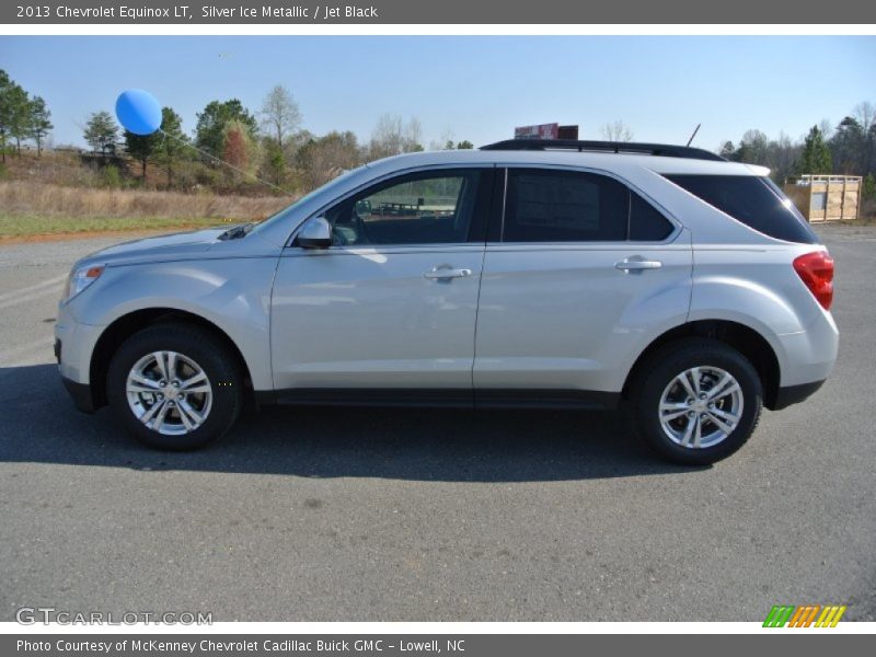 Silver Ice Metallic / Jet Black 2013 Chevrolet Equinox LT