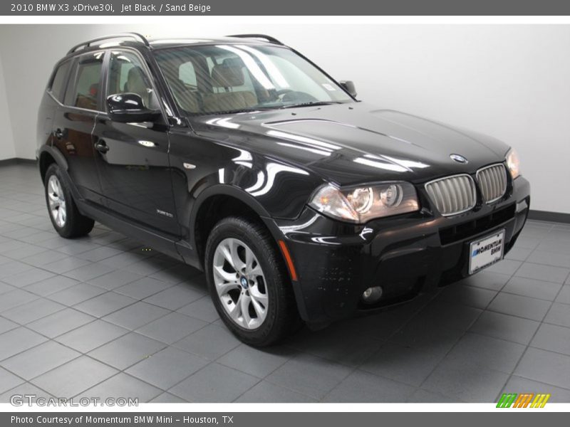 Jet Black / Sand Beige 2010 BMW X3 xDrive30i