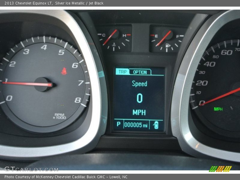 Silver Ice Metallic / Jet Black 2013 Chevrolet Equinox LT