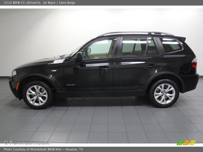 Jet Black / Sand Beige 2010 BMW X3 xDrive30i