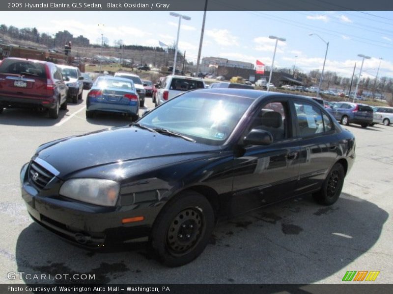 Black Obsidian / Gray 2005 Hyundai Elantra GLS Sedan