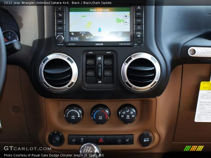 Black / Black/Dark Saddle 2013 Jeep Wrangler Unlimited Sahara 4x4