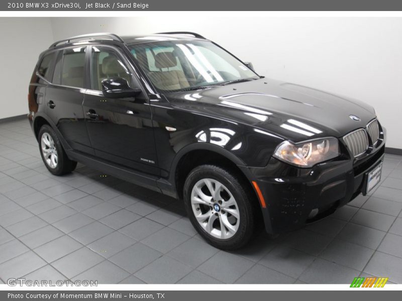 Jet Black / Sand Beige 2010 BMW X3 xDrive30i