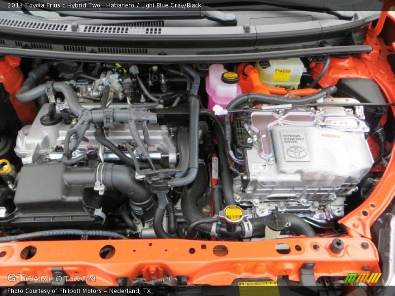 2013 Prius c Hybrid Two Engine - 1.5 Liter DOHC 16-Valve VVT-i 4 Cylinder Gasoline/Electric Hybrid