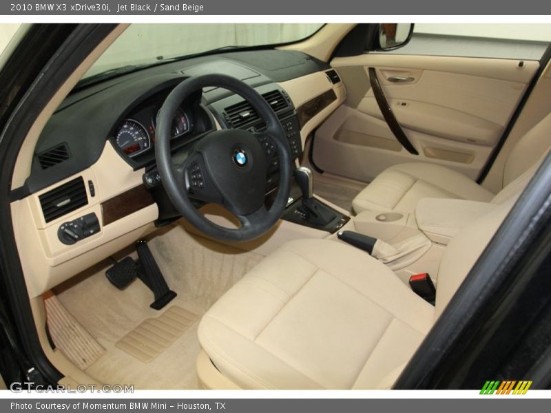 Jet Black / Sand Beige 2010 BMW X3 xDrive30i
