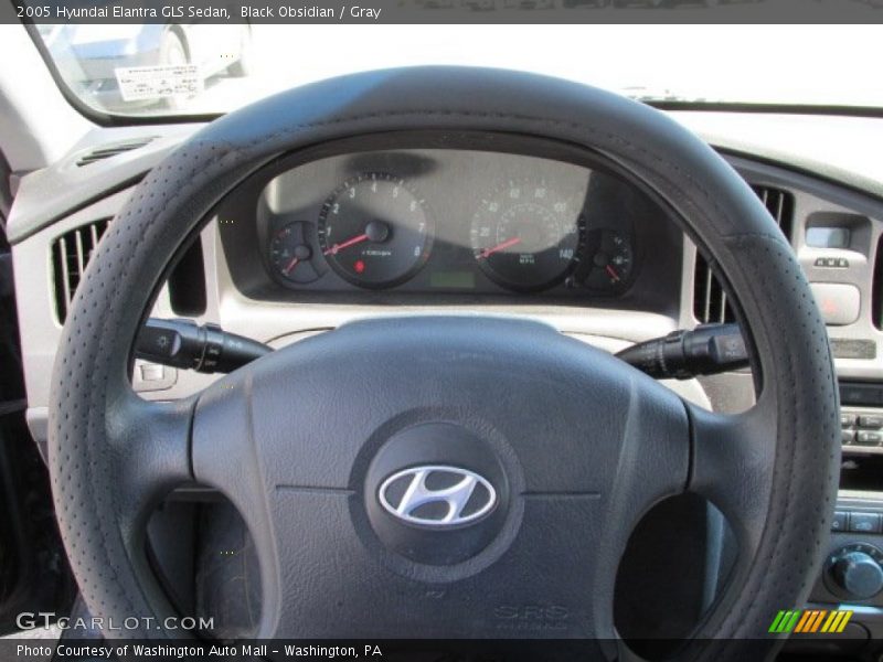 Black Obsidian / Gray 2005 Hyundai Elantra GLS Sedan