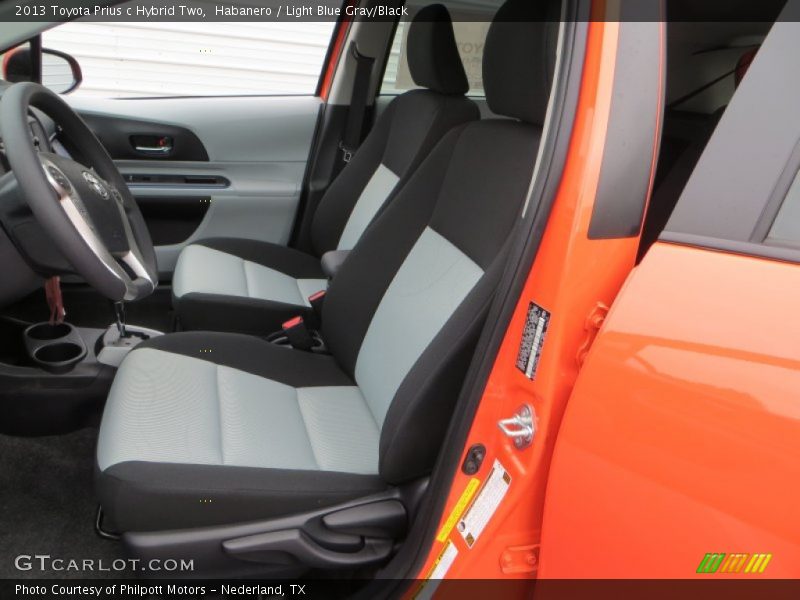 Front Seat of 2013 Prius c Hybrid Two