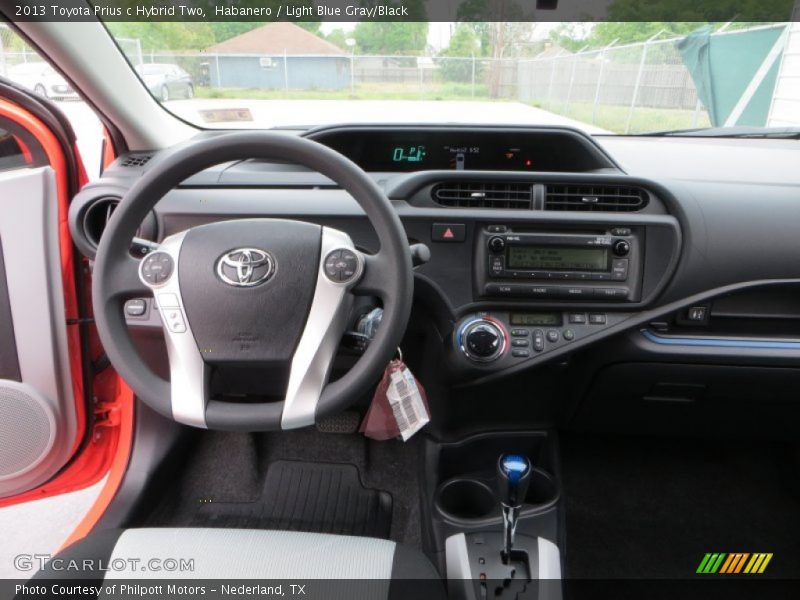 Dashboard of 2013 Prius c Hybrid Two