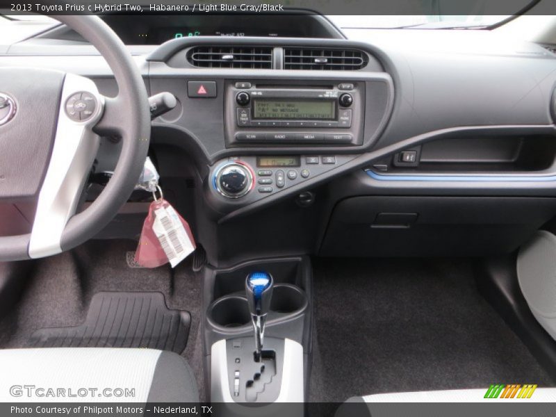 Controls of 2013 Prius c Hybrid Two