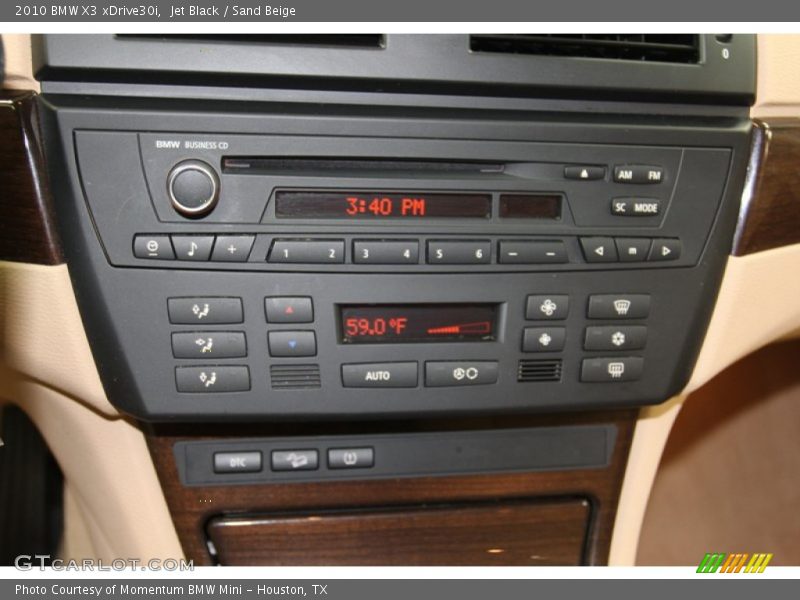 Jet Black / Sand Beige 2010 BMW X3 xDrive30i