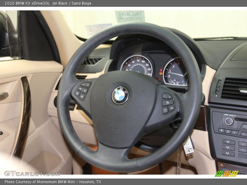 Jet Black / Sand Beige 2010 BMW X3 xDrive30i