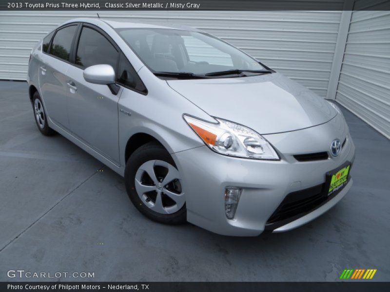 Classic Silver Metallic / Misty Gray 2013 Toyota Prius Three Hybrid