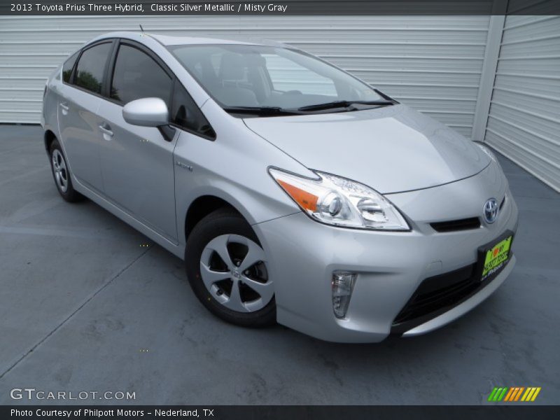 Classic Silver Metallic / Misty Gray 2013 Toyota Prius Three Hybrid