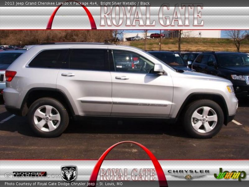 Bright Silver Metallic / Black 2013 Jeep Grand Cherokee Laredo X Package 4x4