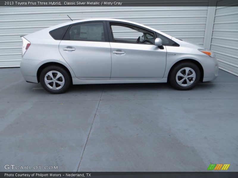 Classic Silver Metallic / Misty Gray 2013 Toyota Prius Three Hybrid