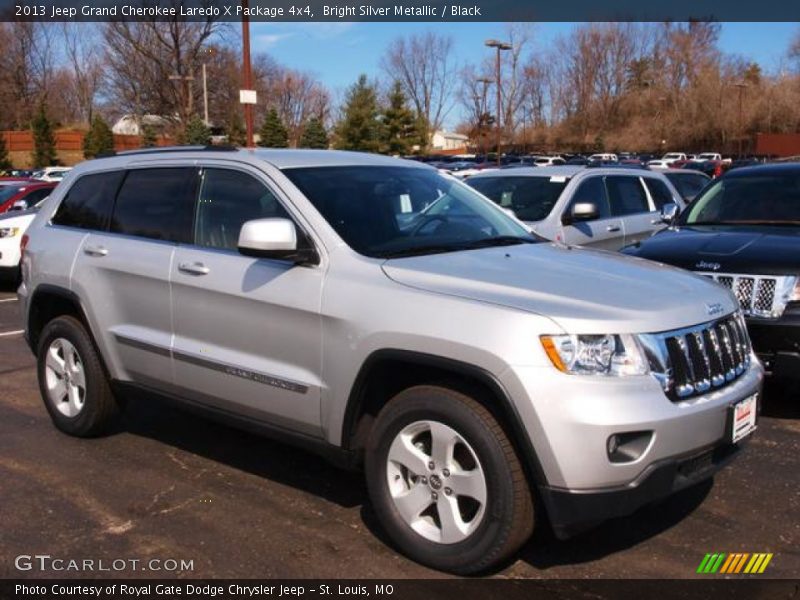 Bright Silver Metallic / Black 2013 Jeep Grand Cherokee Laredo X Package 4x4