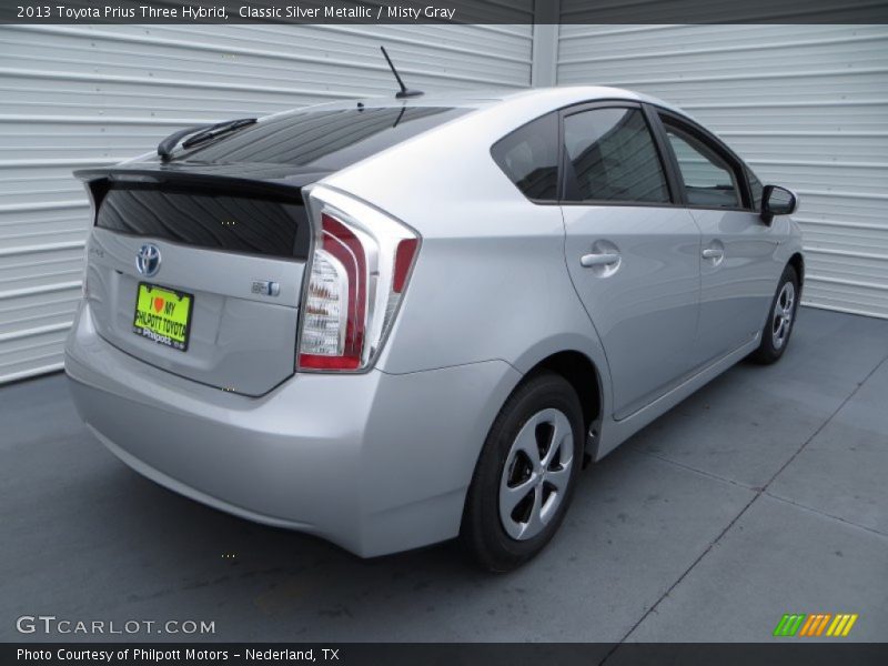 Classic Silver Metallic / Misty Gray 2013 Toyota Prius Three Hybrid
