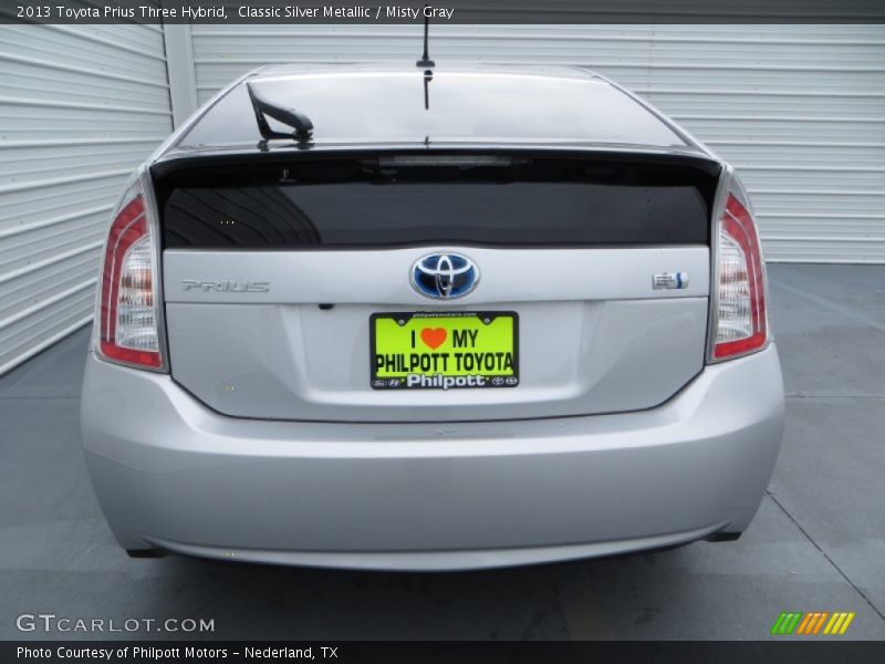 Classic Silver Metallic / Misty Gray 2013 Toyota Prius Three Hybrid