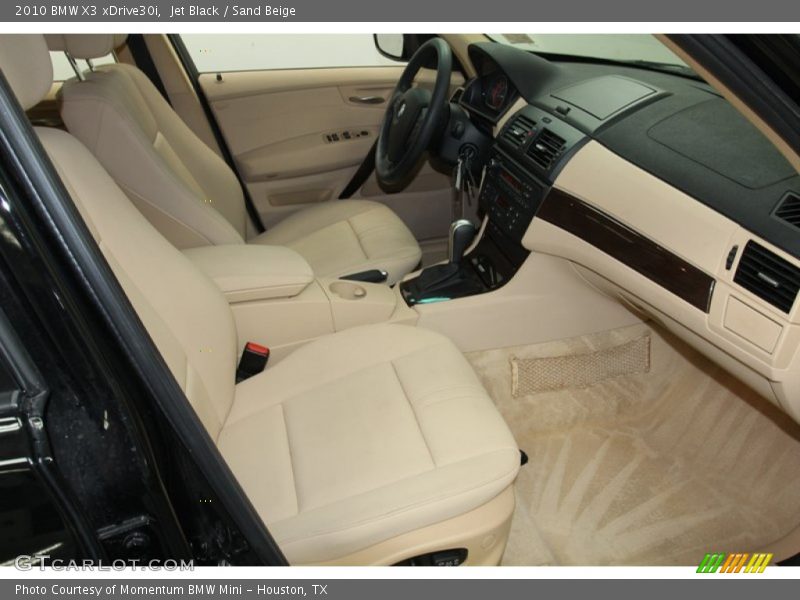 Jet Black / Sand Beige 2010 BMW X3 xDrive30i