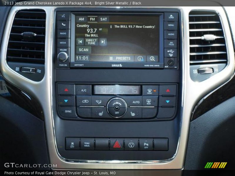Bright Silver Metallic / Black 2013 Jeep Grand Cherokee Laredo X Package 4x4