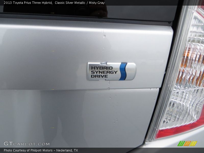 Classic Silver Metallic / Misty Gray 2013 Toyota Prius Three Hybrid