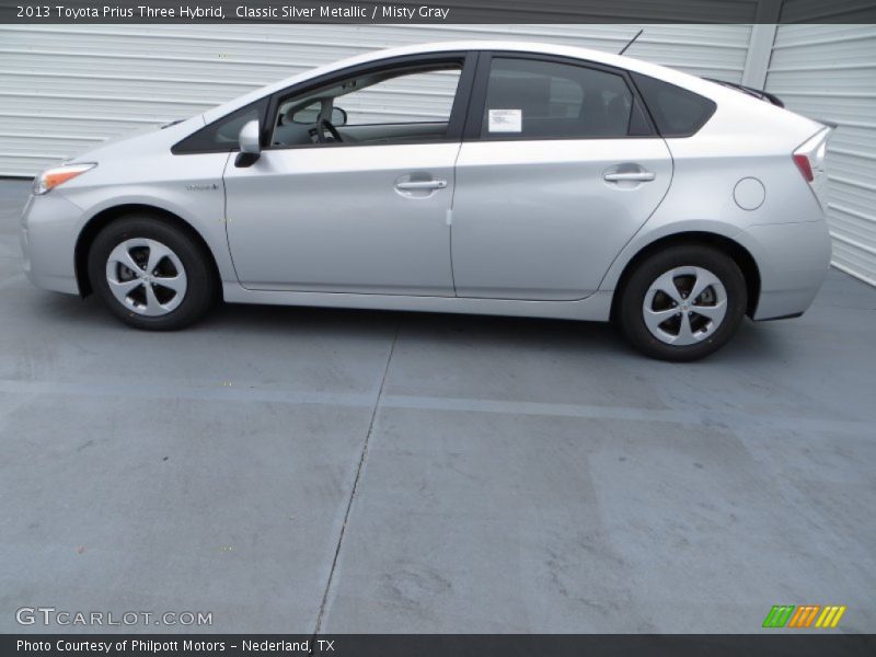 Classic Silver Metallic / Misty Gray 2013 Toyota Prius Three Hybrid