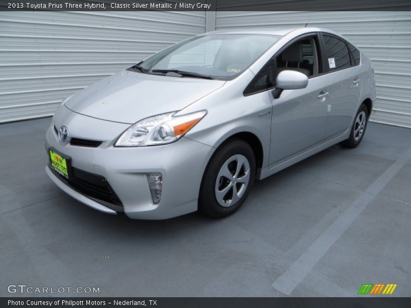 Classic Silver Metallic / Misty Gray 2013 Toyota Prius Three Hybrid