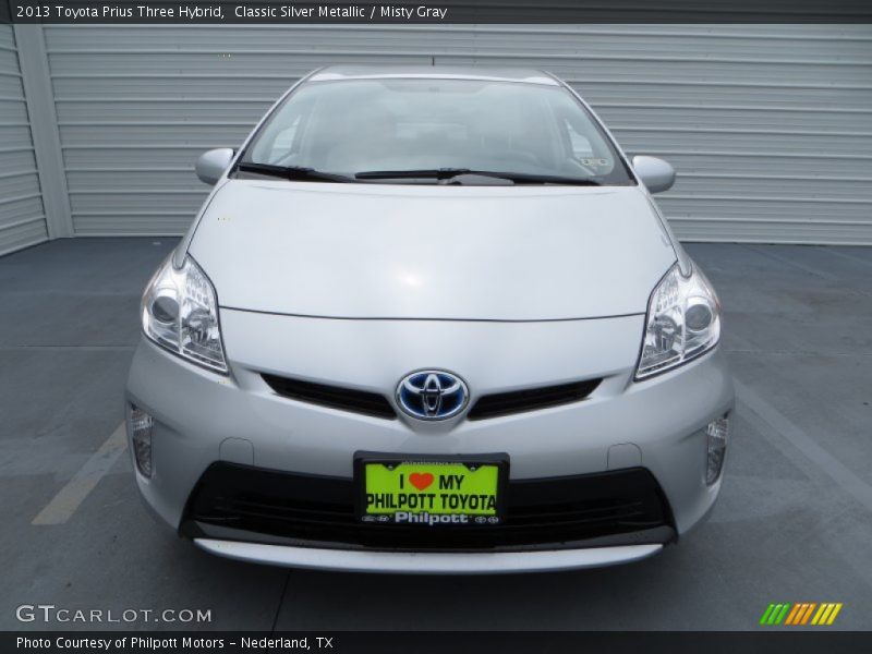Classic Silver Metallic / Misty Gray 2013 Toyota Prius Three Hybrid
