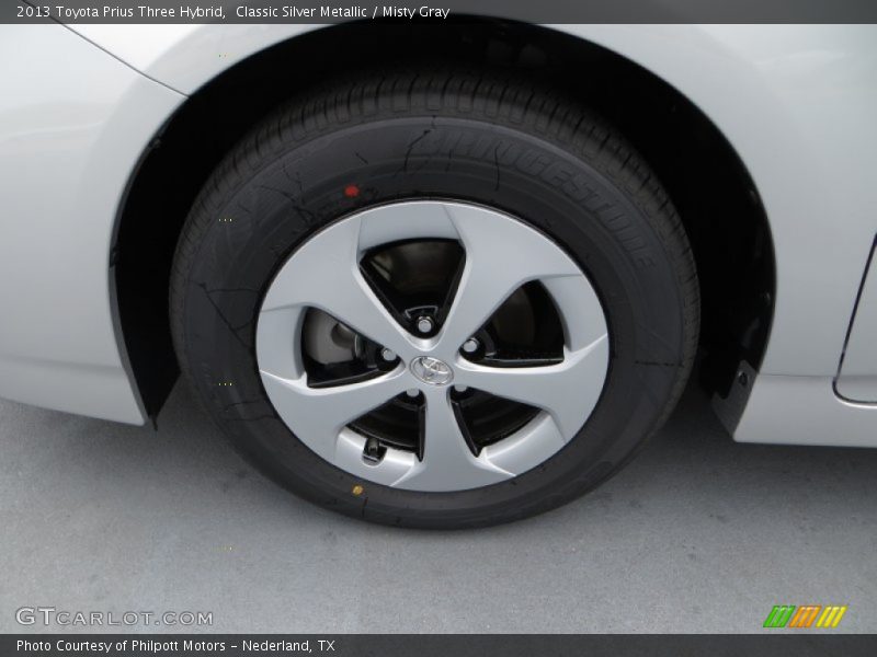 Classic Silver Metallic / Misty Gray 2013 Toyota Prius Three Hybrid