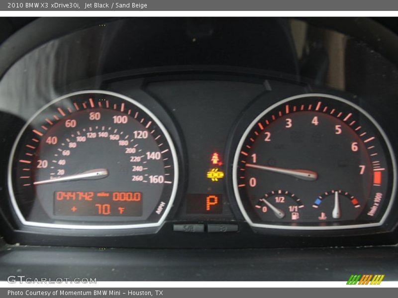 Jet Black / Sand Beige 2010 BMW X3 xDrive30i