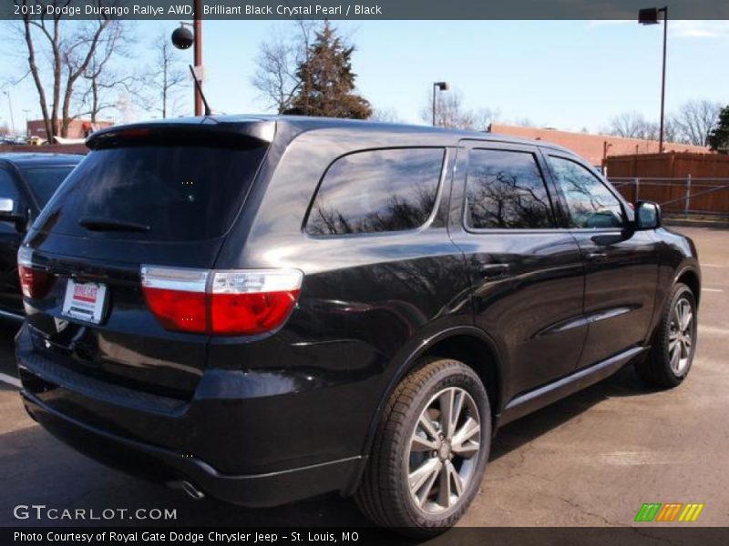 Brilliant Black Crystal Pearl / Black 2013 Dodge Durango Rallye AWD