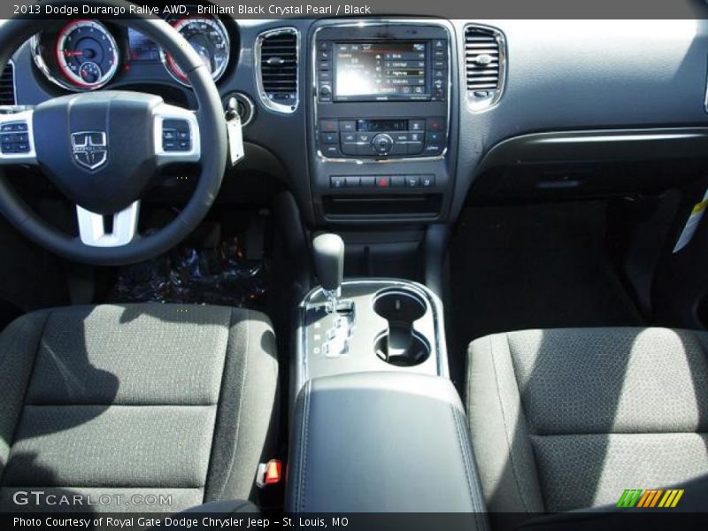 Brilliant Black Crystal Pearl / Black 2013 Dodge Durango Rallye AWD