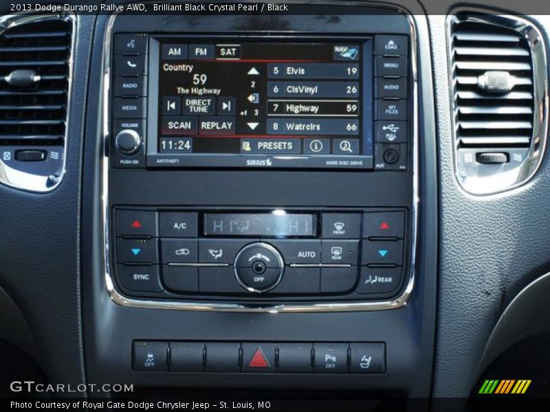 Brilliant Black Crystal Pearl / Black 2013 Dodge Durango Rallye AWD