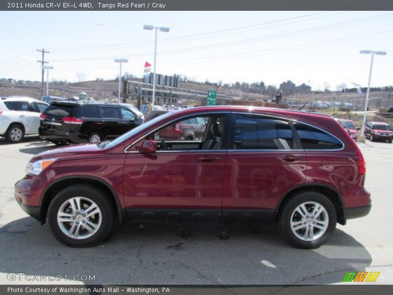 Tango Red Pearl / Gray 2011 Honda CR-V EX-L 4WD