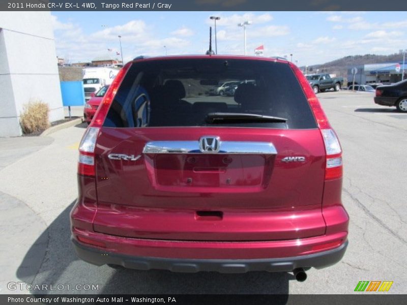 Tango Red Pearl / Gray 2011 Honda CR-V EX-L 4WD