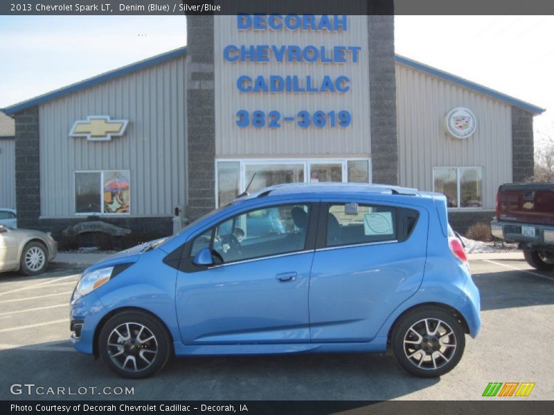 Denim (Blue) / Silver/Blue 2013 Chevrolet Spark LT