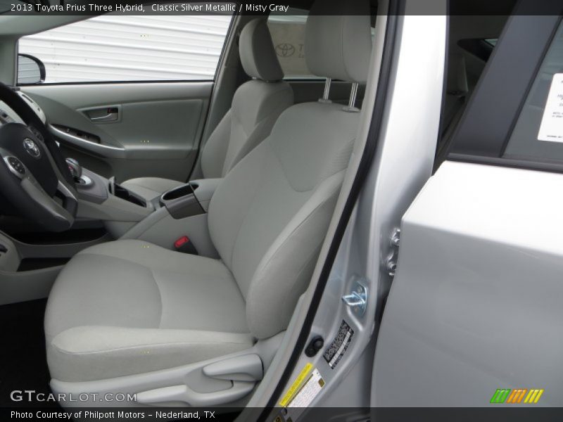 Classic Silver Metallic / Misty Gray 2013 Toyota Prius Three Hybrid