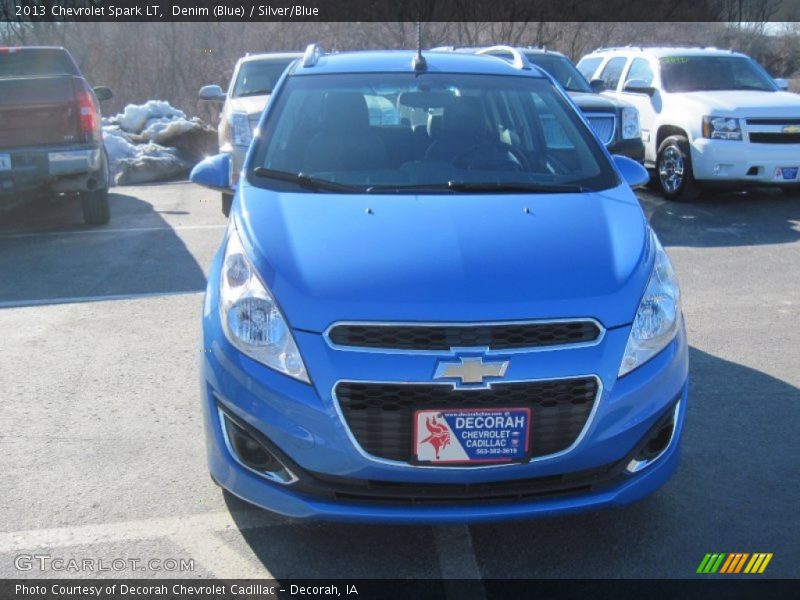 Denim (Blue) / Silver/Blue 2013 Chevrolet Spark LT