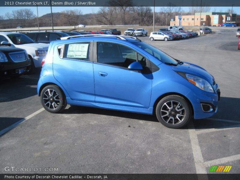 Denim (Blue) / Silver/Blue 2013 Chevrolet Spark LT