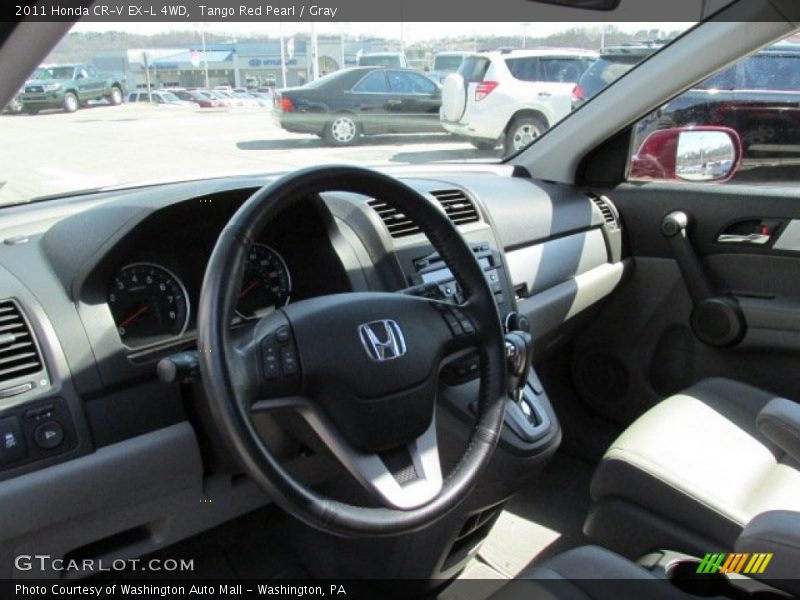 Tango Red Pearl / Gray 2011 Honda CR-V EX-L 4WD
