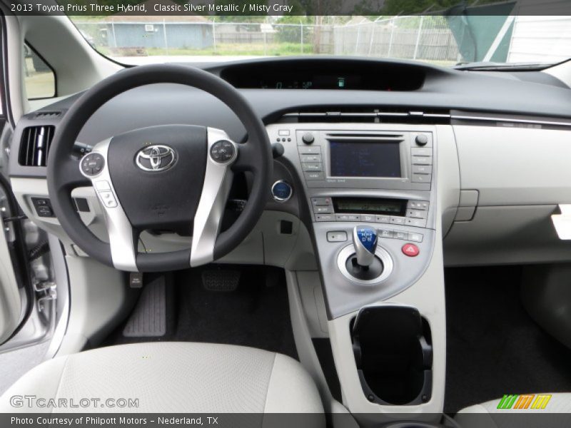 Classic Silver Metallic / Misty Gray 2013 Toyota Prius Three Hybrid