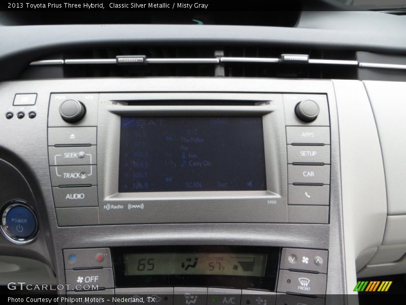 Classic Silver Metallic / Misty Gray 2013 Toyota Prius Three Hybrid