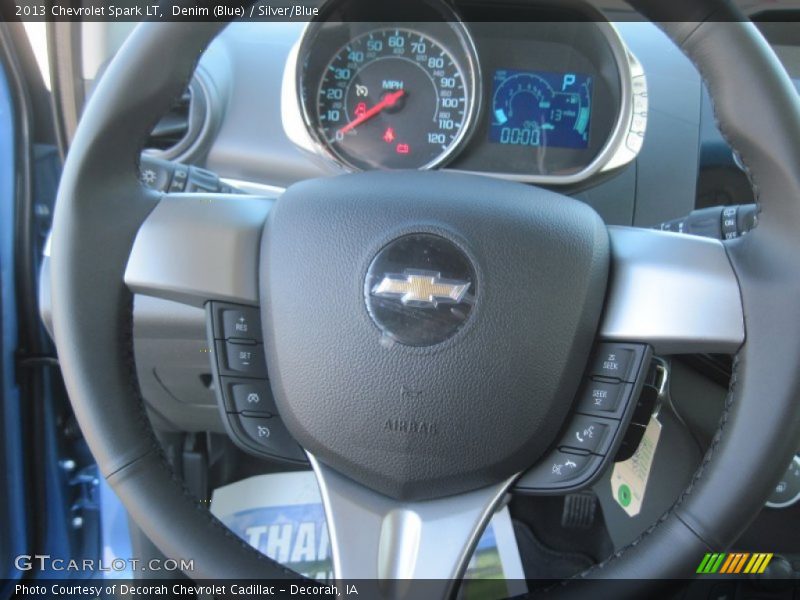 Denim (Blue) / Silver/Blue 2013 Chevrolet Spark LT