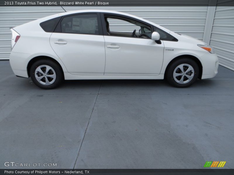 Blizzard White Pearl / Bisque 2013 Toyota Prius Two Hybrid
