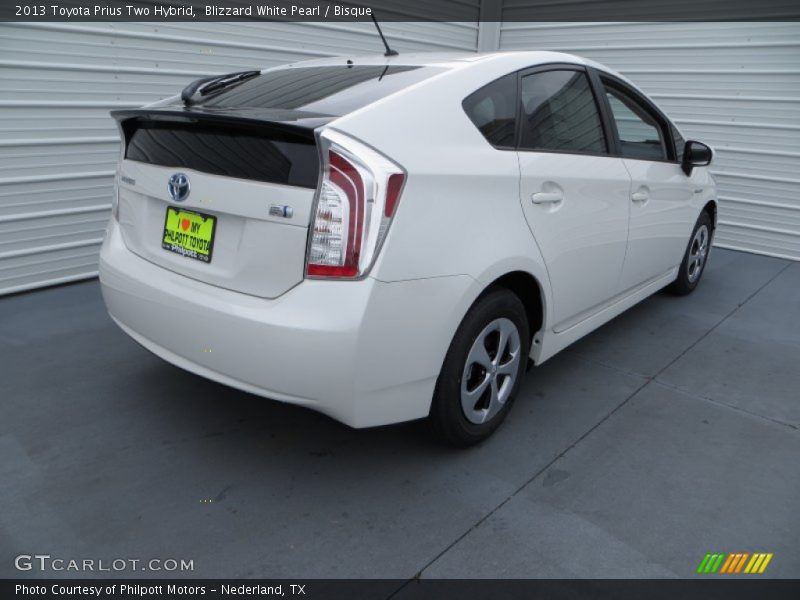 Blizzard White Pearl / Bisque 2013 Toyota Prius Two Hybrid