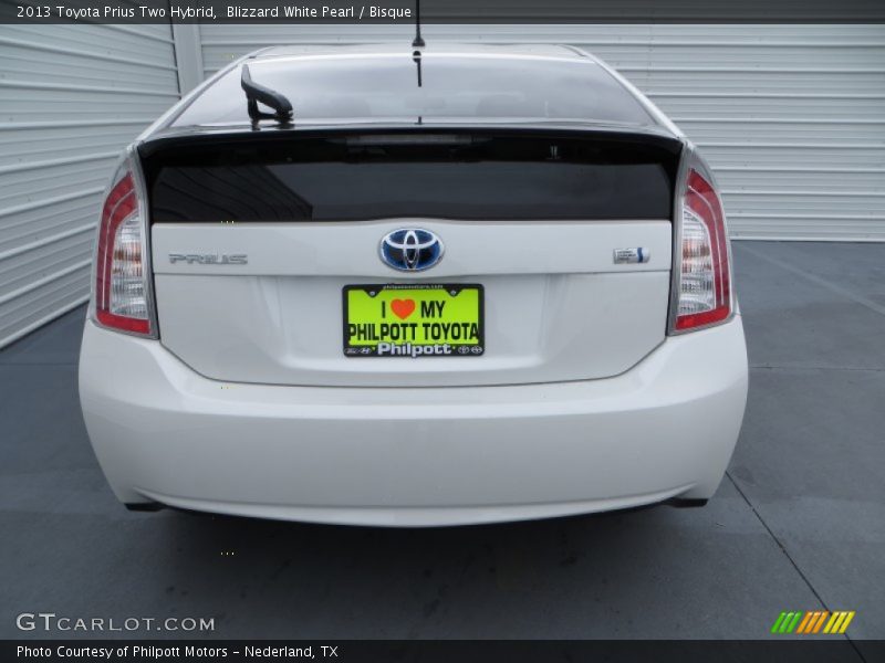 Blizzard White Pearl / Bisque 2013 Toyota Prius Two Hybrid