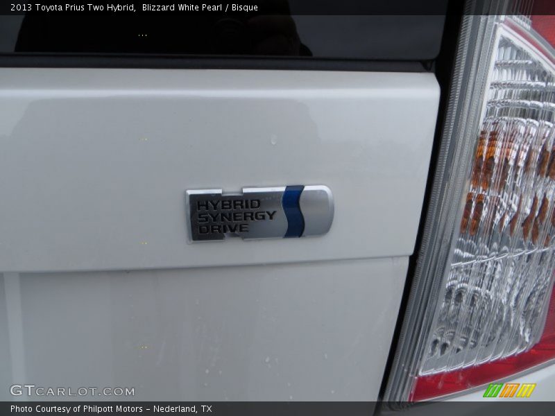 Blizzard White Pearl / Bisque 2013 Toyota Prius Two Hybrid