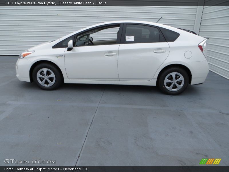 Blizzard White Pearl / Bisque 2013 Toyota Prius Two Hybrid